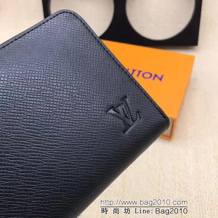 路易威登LV頂級原單 M60017十字紋DamierGraphite帆布男士豎款拉鏈錢夾 ZY1095